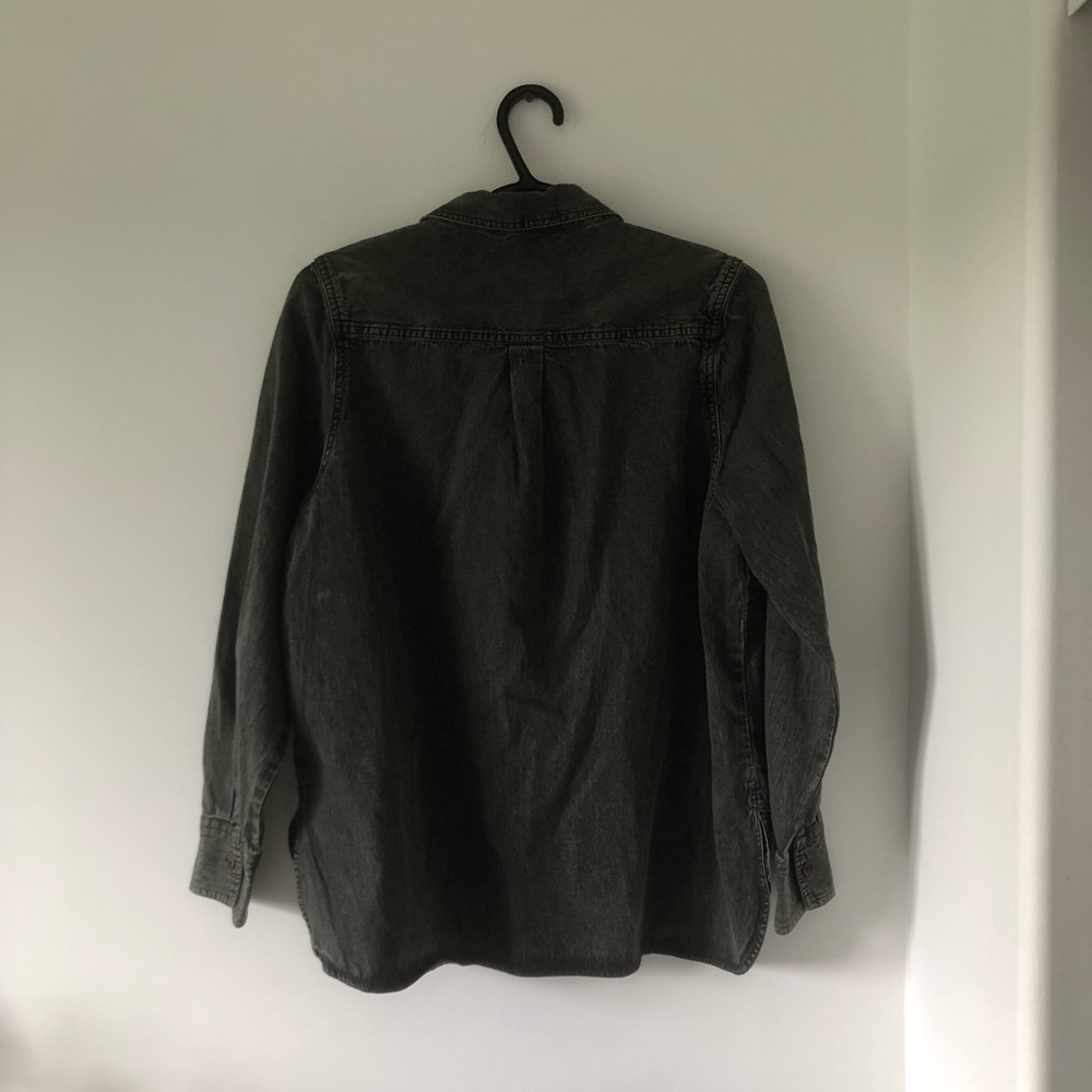 The Roadster Washed Black Button-Down Denim Shirt | Size M - Picture 6 of 7